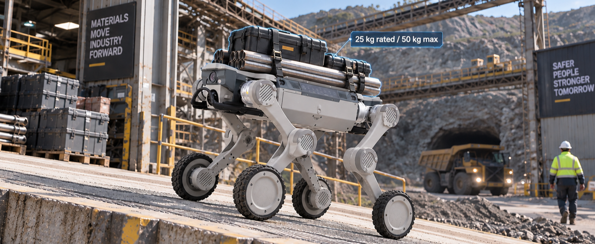 Carries 25 kg Where Wheels Stop