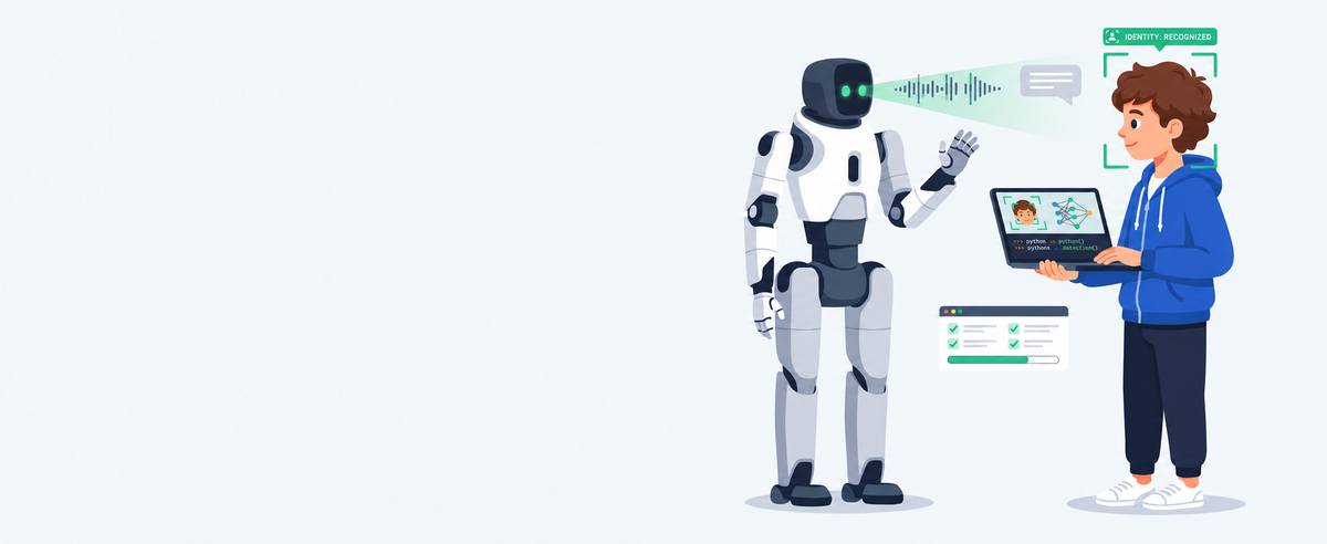 Teach a humanoid to recognize you and talk with you